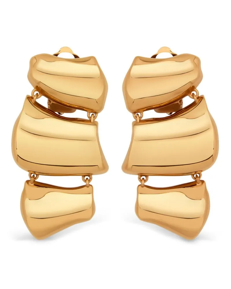 Oscar de la Renta Skulpturelle Ohrclips - Gold Gold
