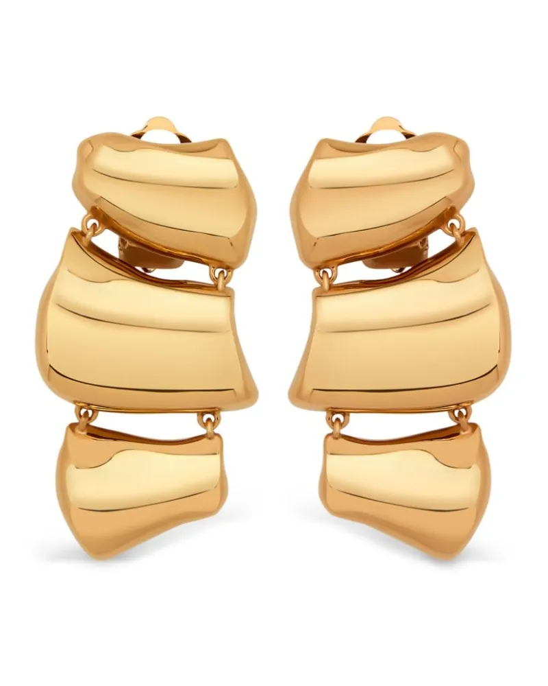 Oscar de la Renta Skulpturelle Ohrclips - Gold Gold