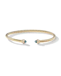 David Yurman 18kt Cablespira Gelbgoldarmband mit Diamanten Gold