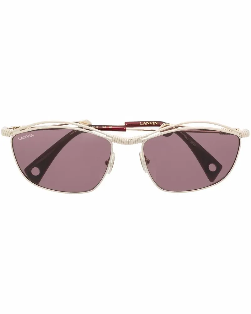 Lanvin Eckige Sonnenbrille - Gold Gold