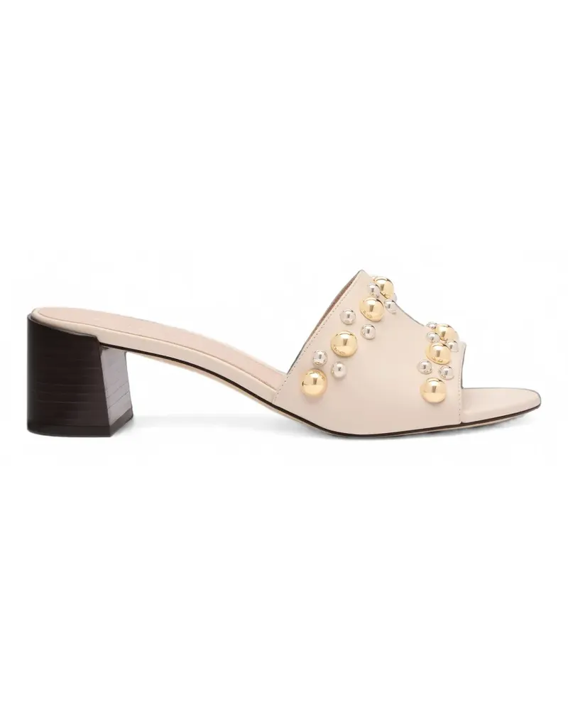 Stuart Weitzman Perry Sandalen mit Nieten - Nude Nude
