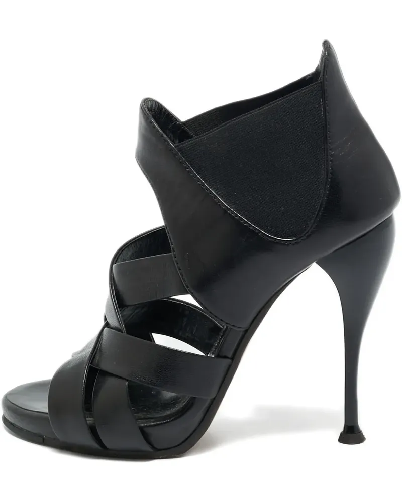 Giuseppe Zanotti criss-cross leather sandals - Schwarz Schwarz