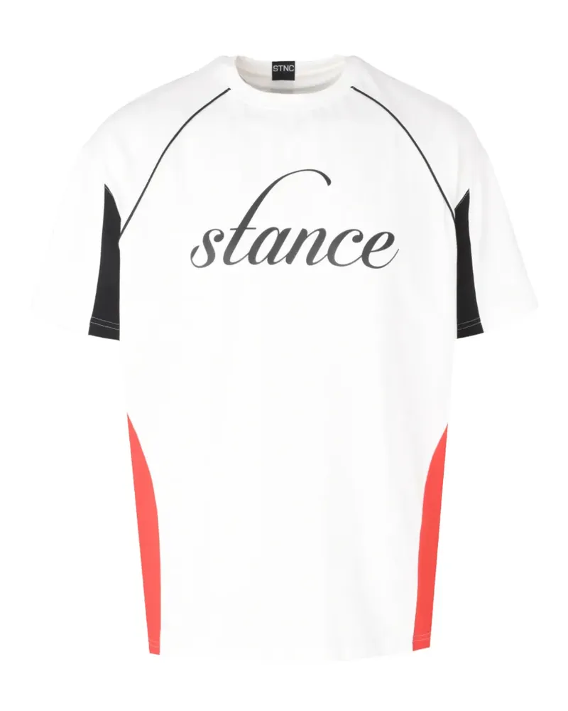 Stance T-Shirt in Colour-Block-Optik - Weiß Weiß