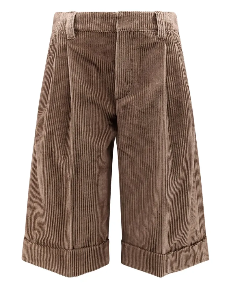 Brunello Cucinelli Shorts aus Cord - Braun Braun
