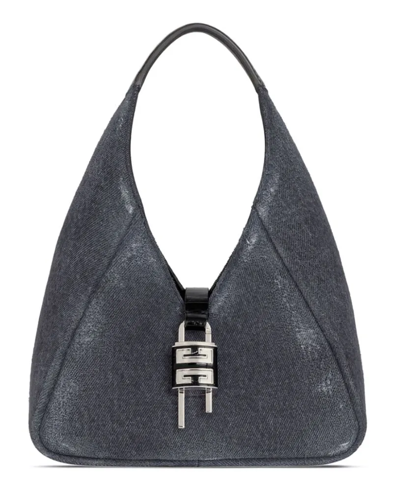 Givenchy Mini Schultertasche aus Jeans - Schwarz Schwarz
