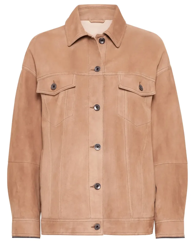 Brunello Cucinelli Couture Jacke aus Wildleder - Braun Braun