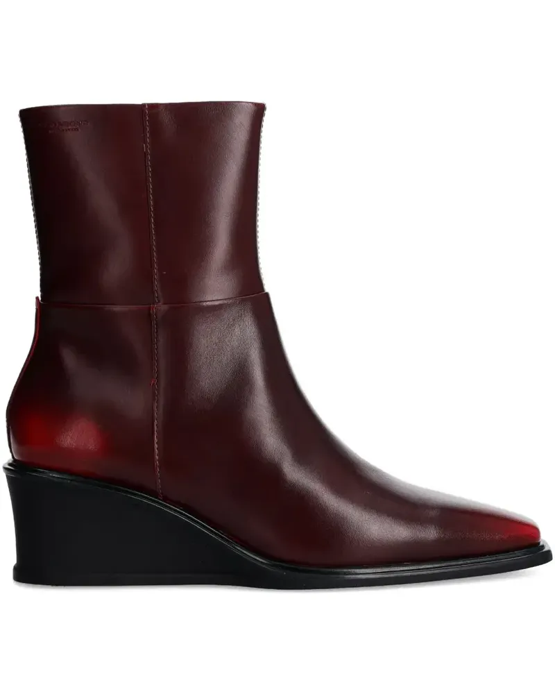 Vagabond Aino Stiefel mit Wedge-Reißverschluss 50mm - Rot Rot