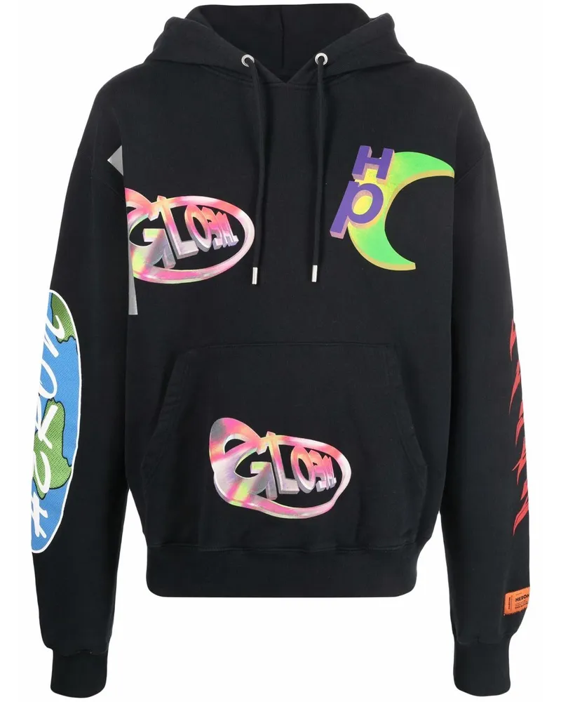 Heron Preston Hoodie mit Print Schwarz