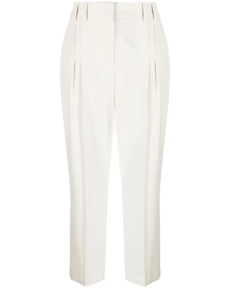 Brunello Cucinelli Cropped-Hose aus Baumwolle - Nude Nude