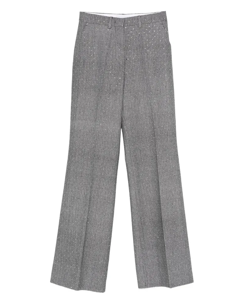 Manuel Ritz chevron trousers - Schwarz Schwarz