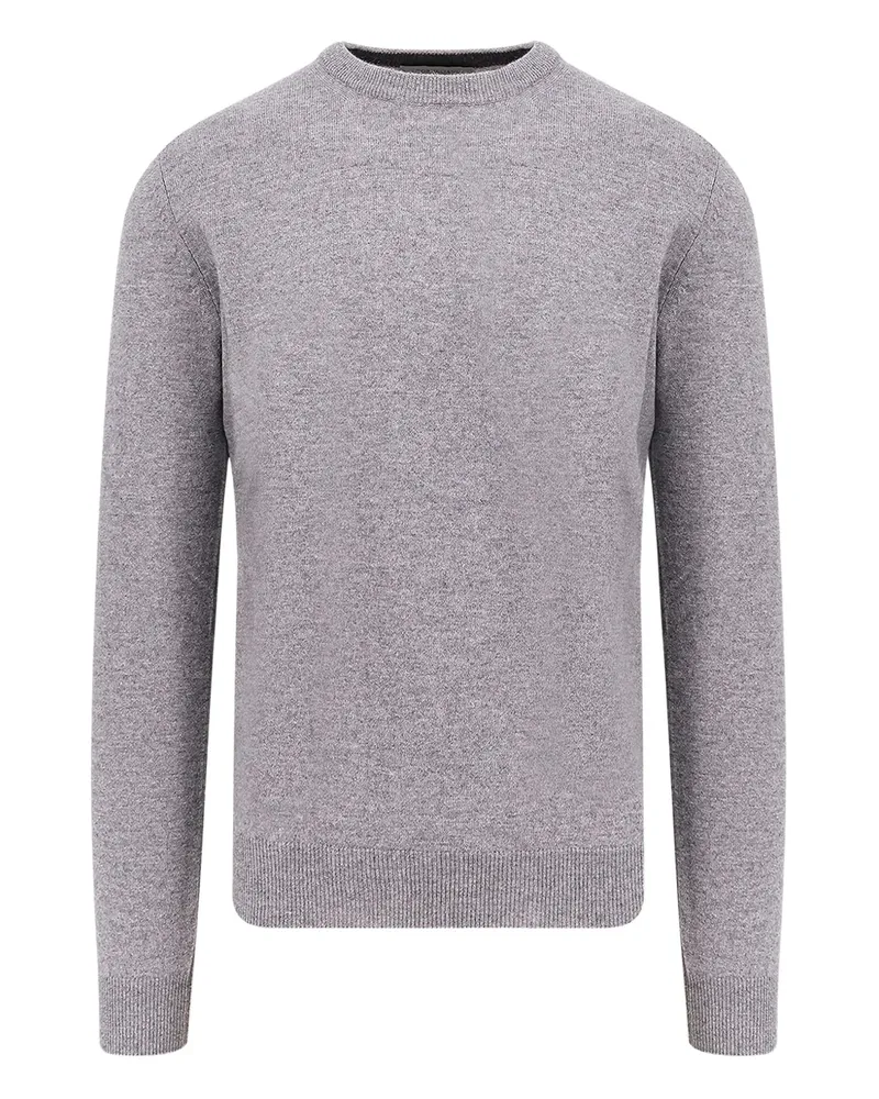 Corneliani Gerippter Pullover mit Profilen - Grau Grau