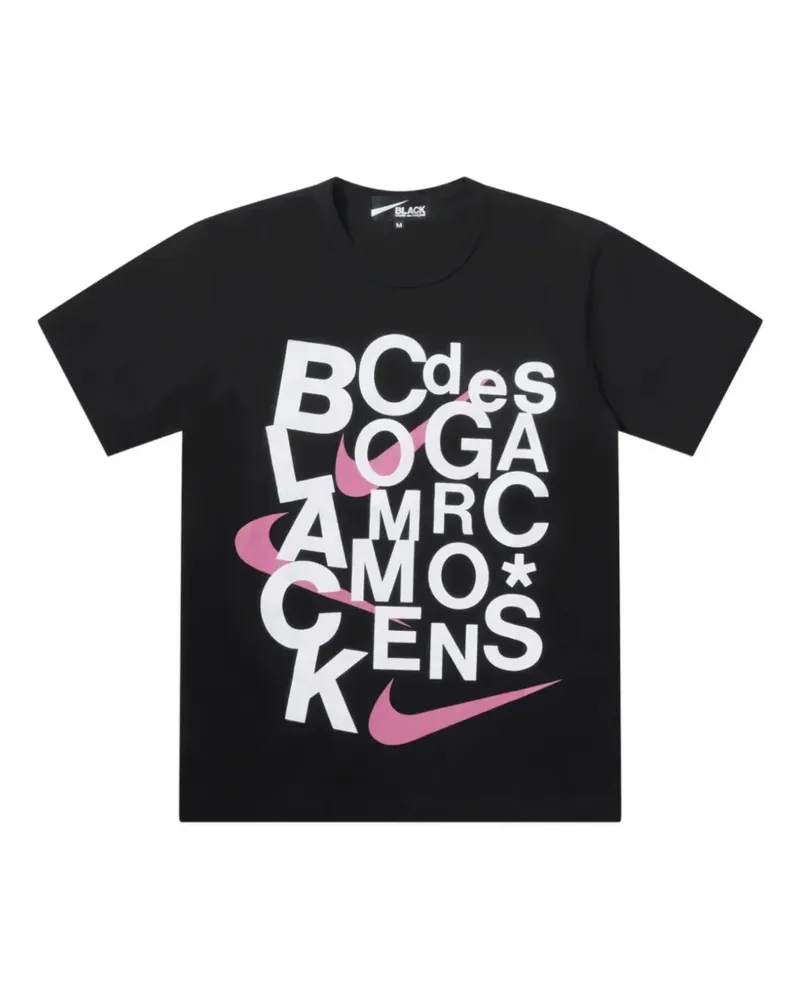 Comme des Garçons T-Shirt mit Rundhalsausschnitt - Schwarz Schwarz