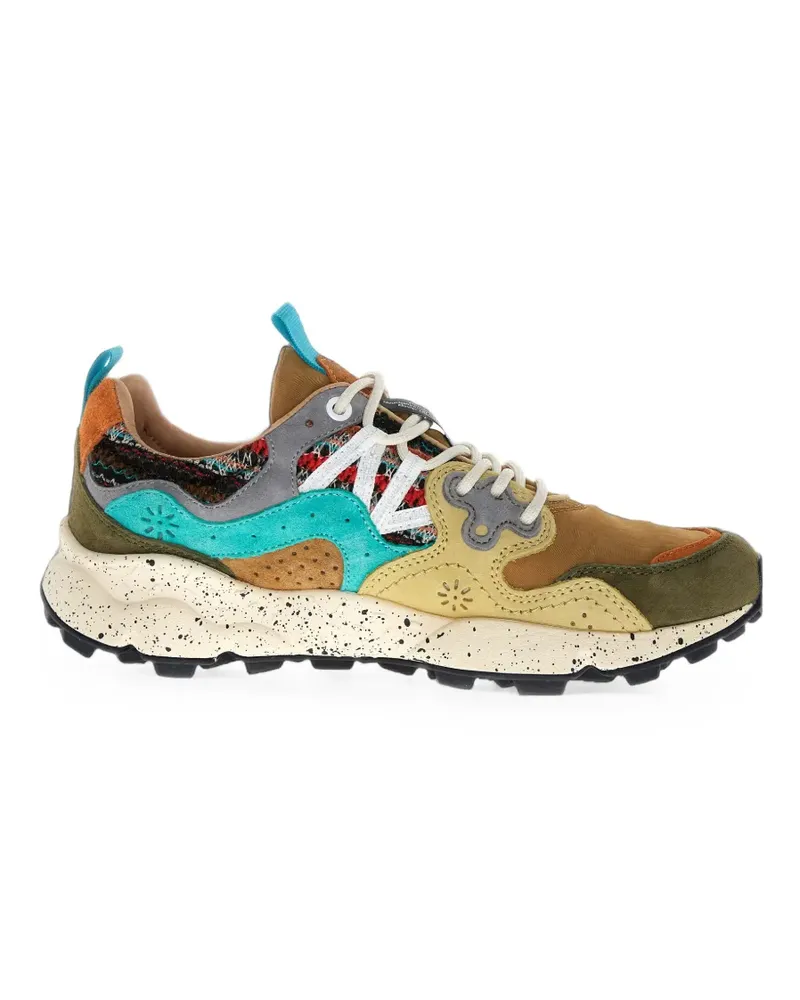 Flower MOUNTAIN Patchwork-Sneakers mit Wildledereinsätzen - Braun Braun