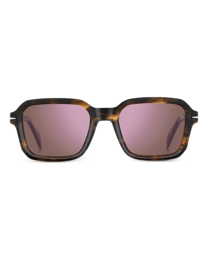 EYEWEAR by DAVID BECKHAM Sonnenbrille mit eckigem Gestell - Braun Braun