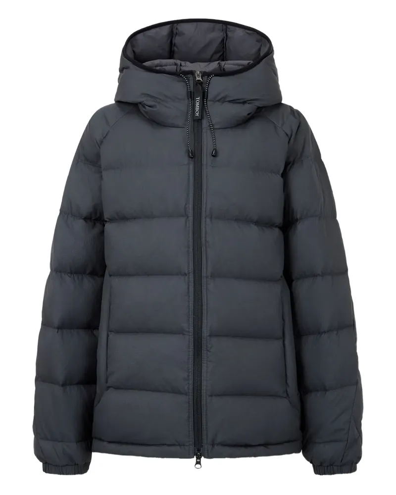 STUDIO TOMBOY quilted hooded down jacket - Grau Grau