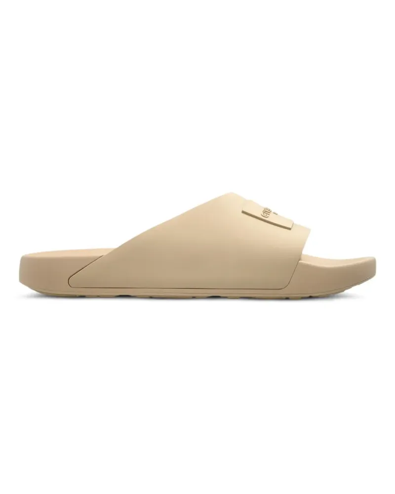 Givenchy logo-patch slides - Nude Nude