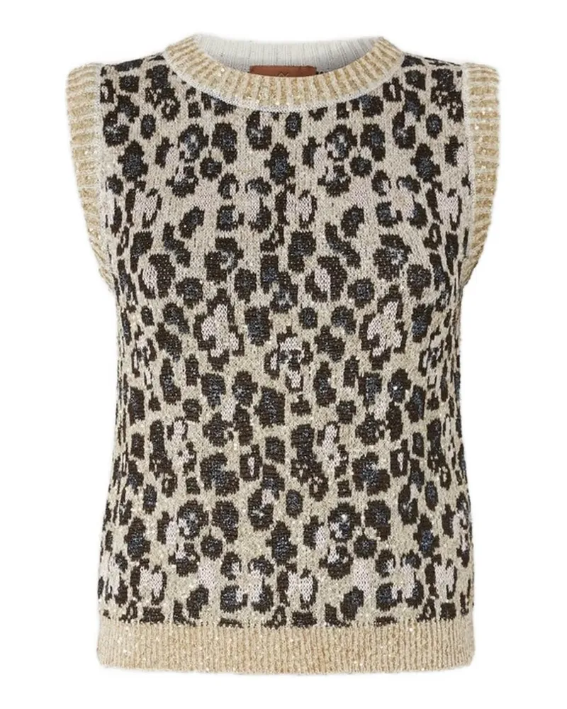 Missoni Top mit Animal-Print - Nude Nude