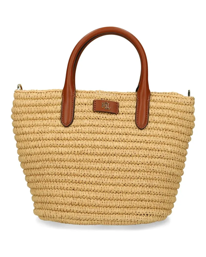 Ralph Lauren Große Brie Handtasche - Nude Nude