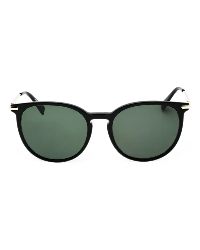 Longchamp Sonnenbrille mit rundem Gestell - Gold Gold