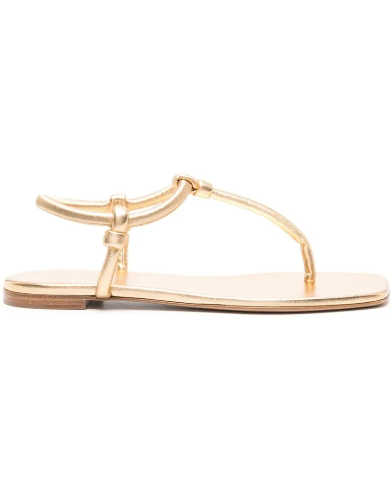 Gianvito Rossi Juno Sandalen aus Leder - Gold Gold