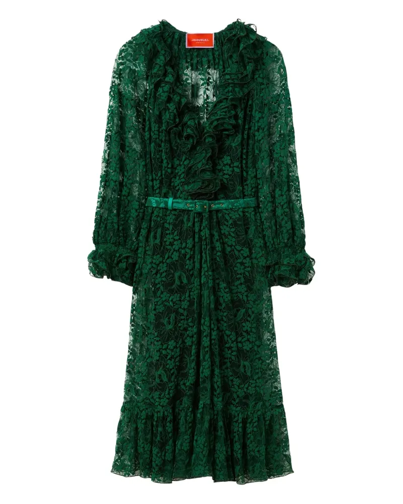 La DoubleJ Midikleid mit Spitze - Grün Grün