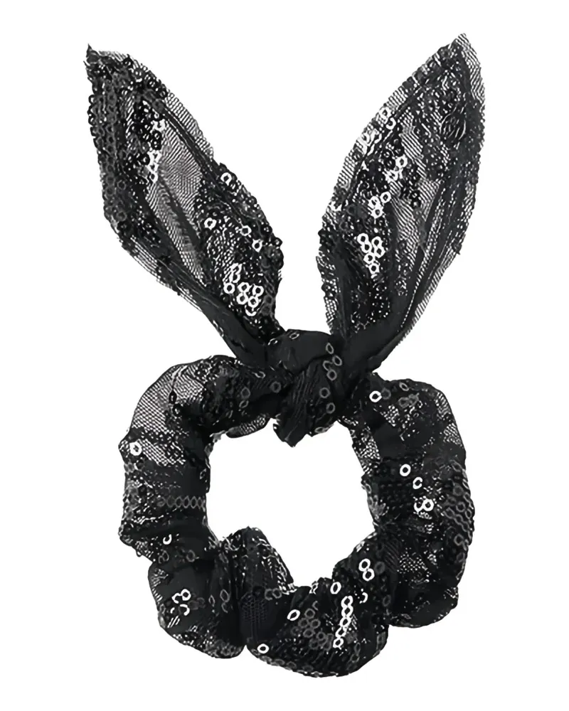 Maison Michel Dorothea sequinned hair band - Schwarz Schwarz