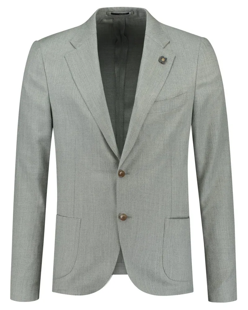 LARDINI Einreihiges Sakko mit Brosche - Grau Grau