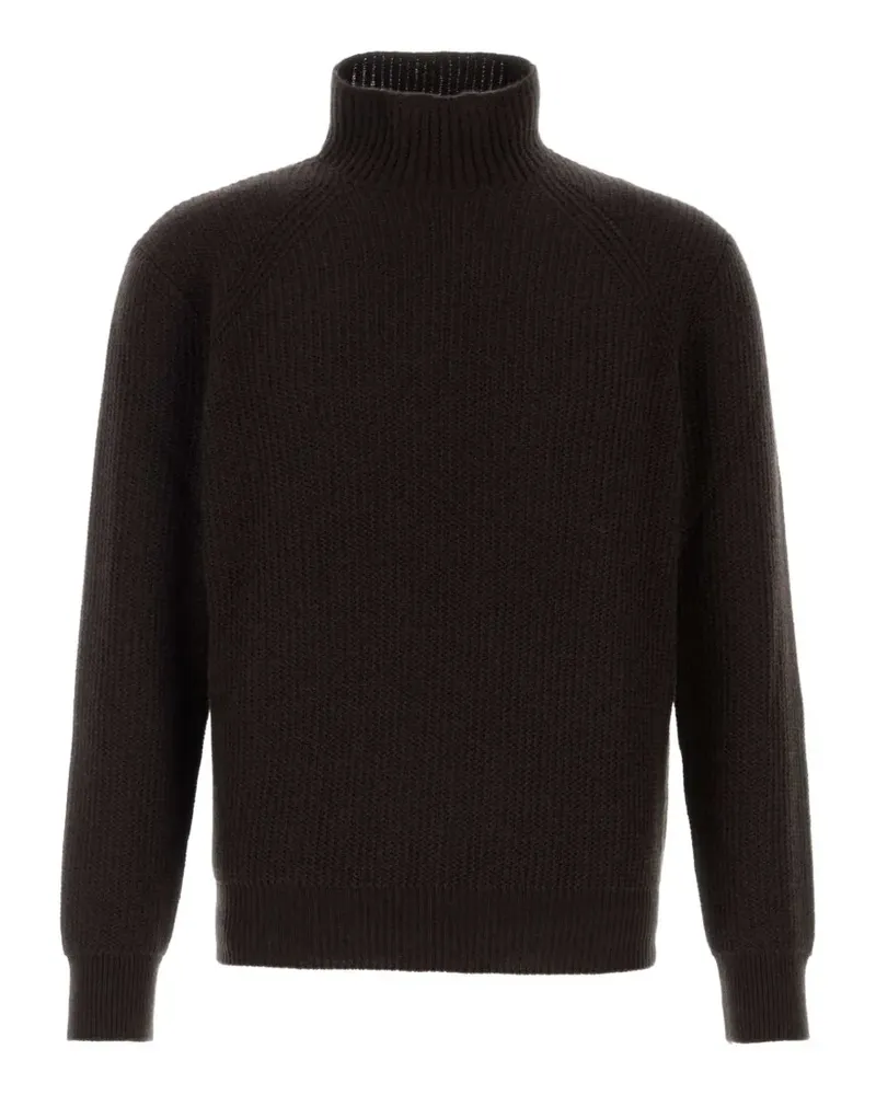 Brioni Gerippter Kaschmirpullover - Braun Braun