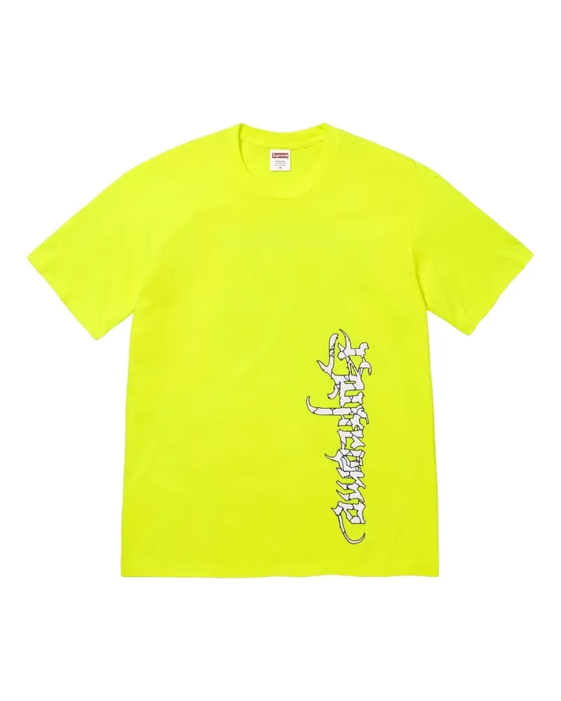 Supreme Being Satan T-Shirt mit Grafik - Gelb Gelb