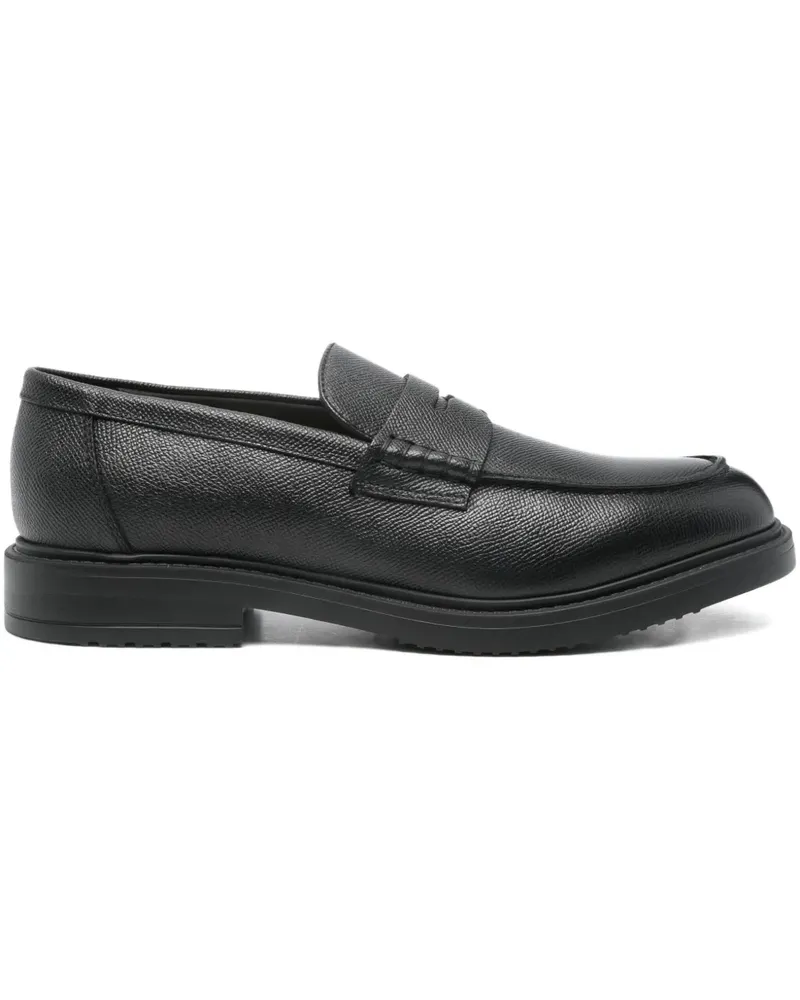 Doucal´s Klassische Penny-Loafer - Schwarz Schwarz