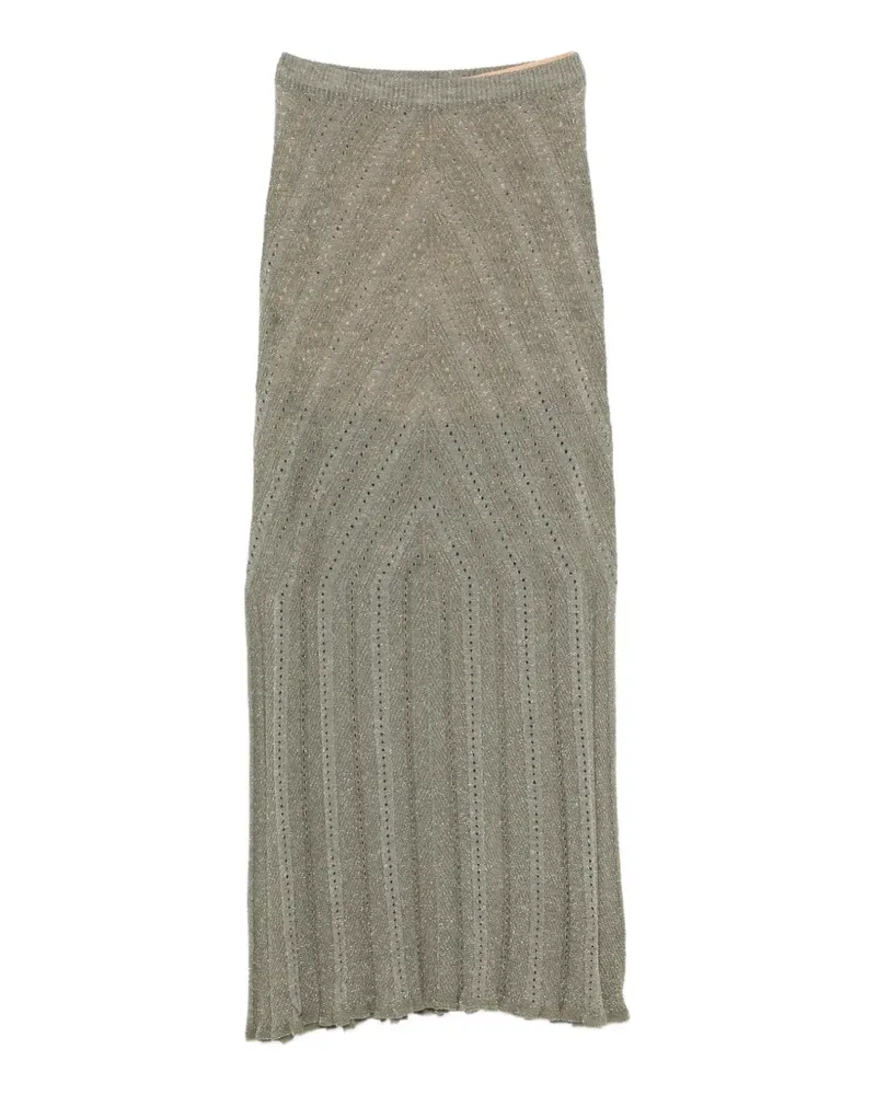 Twin-Set patterned midi skirt - Grün Grün