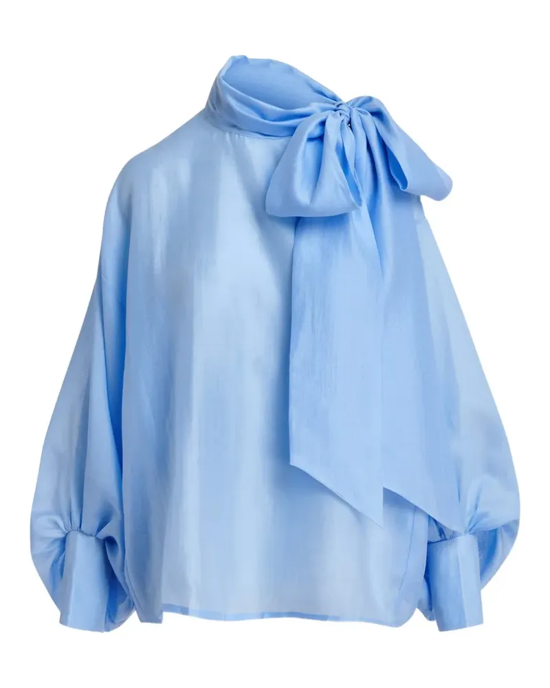 Essentiel Karismatic Hemd mit Schleife - Blau Blau