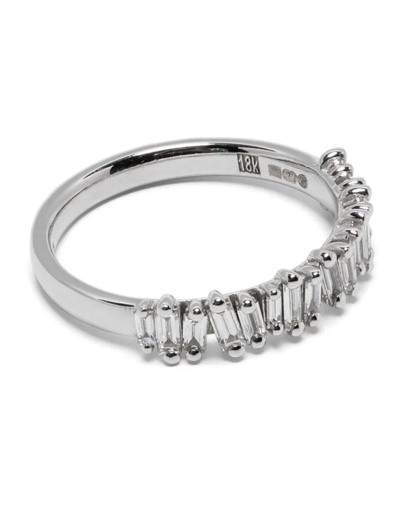 Suzanne Kalan 18kt Weißgoldring mit Diamanten - Silber Silber