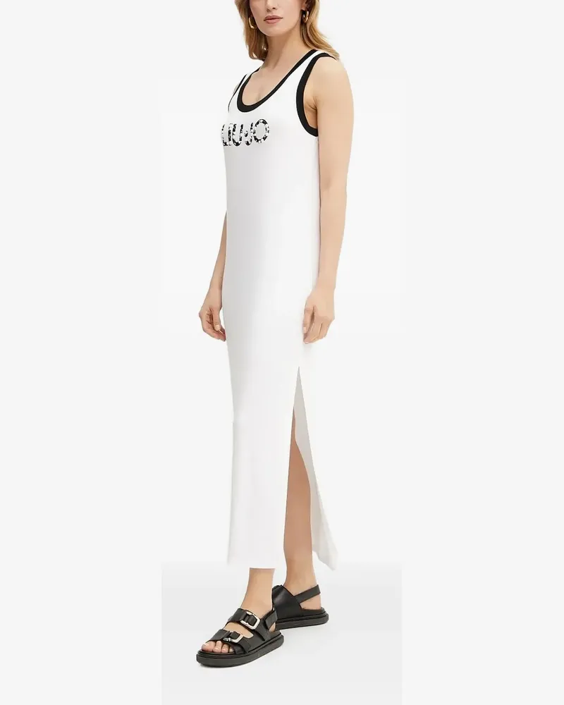Liu Jo Midikleid mit Perlen - Weiß Weiß