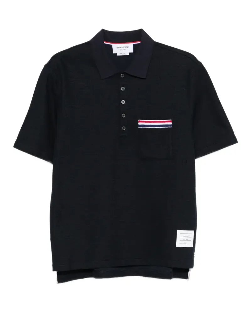 Thom Browne Poloshirt mit kurzen Ärmeln - Blau Blau