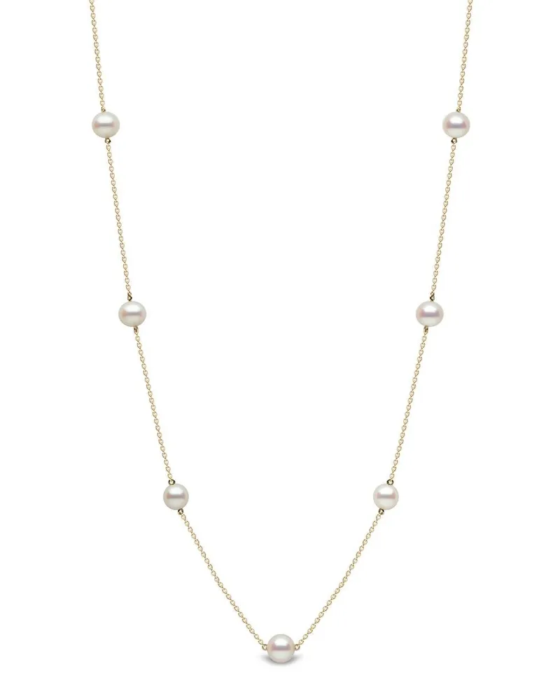 YOKO London 18kt Gelbgoldhalskette mit klassischen Diamanten Gold