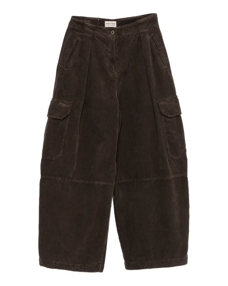 Front Street 8 corduroy-effect cargo pants - Braun Braun