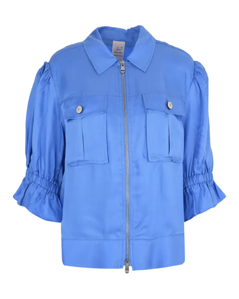 Cinq à Sept Holly puff-sleeve jacket - Blau Blau