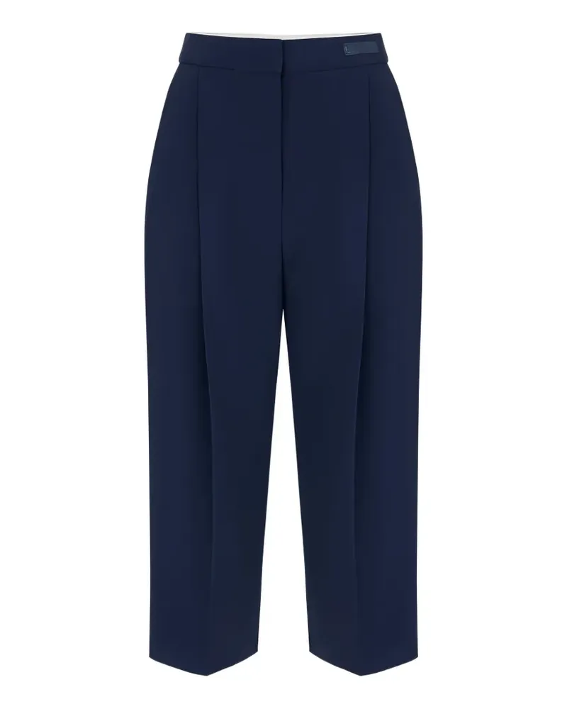 Elisabetta Franchi Leichte Hose aus Kreppstoff - Blau Blau