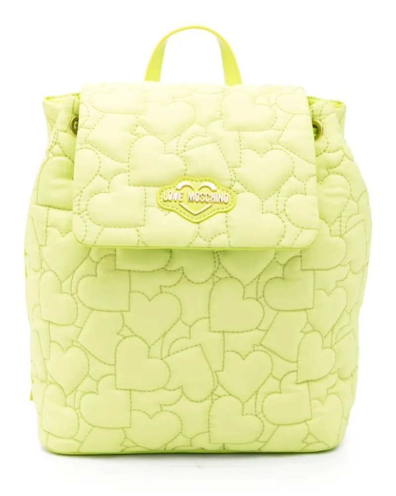 Moschino Gesteppter Rucksack Gelb