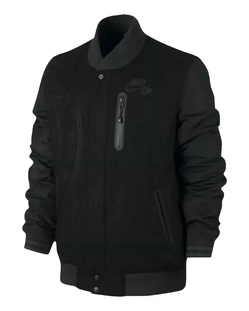 Nike Air Destroyer Letterman Championship bomber jacket - Schwarz Schwarz