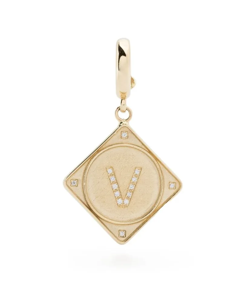 Lauren Rubinski 14kt Bruno Gelbgoldanhänger mit Diamant Gold