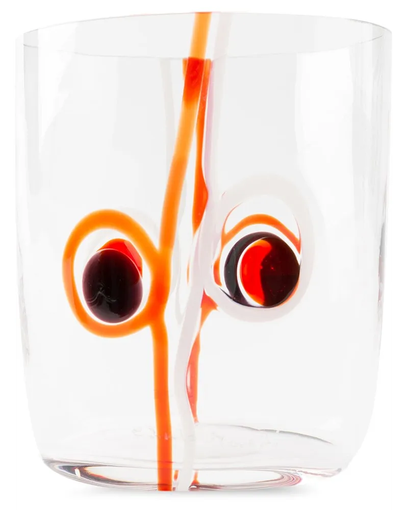 Carlo Moretti Gepunktetes Glas - Orange Orange