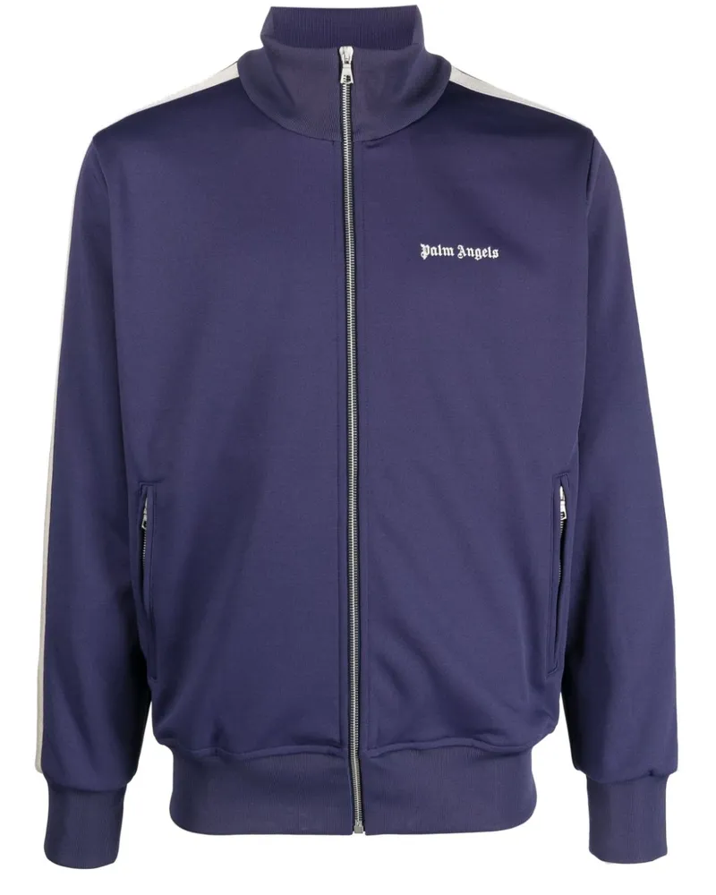 Palm Angels Sportjacke mit Streifendetail - Blau Blau