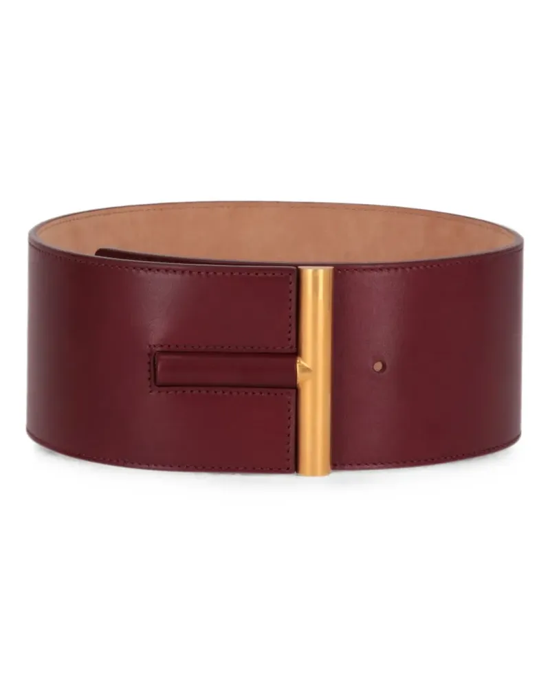 Tom Ford T-clasp leather belt - Rot Rot