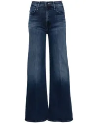 Mother Hustler Roller Wide-Leg-Jeans Blau