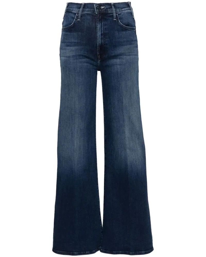 Mother Hustler Roller Wide-Leg-Jeans mit hohem Bund - Blau Blau