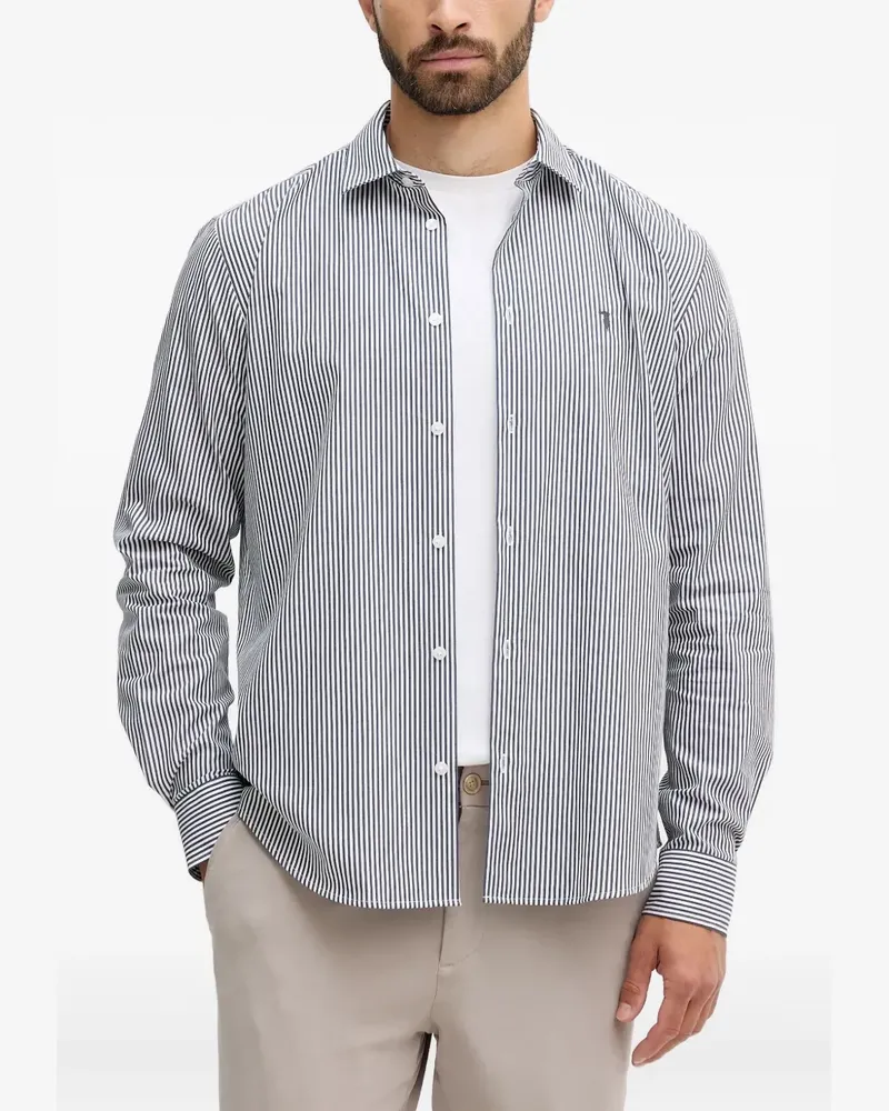 Trussardi Gestreiftes Hemd - Grau Grau