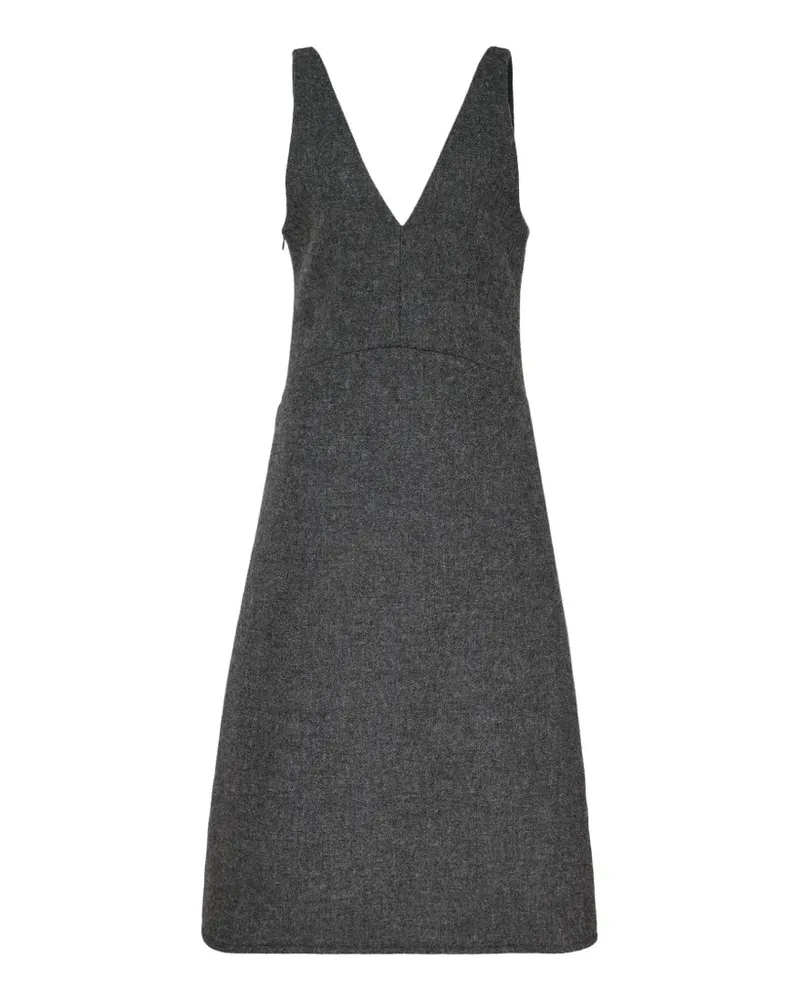 ENFÖLD Midikleid mit Design-Saum - Grau Grau