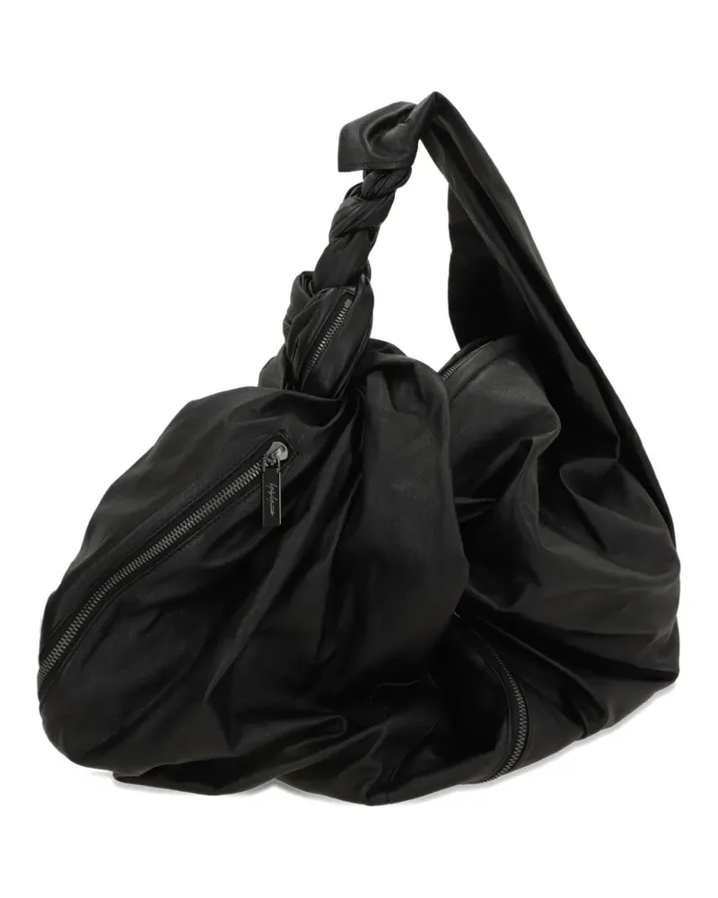 Yohji Yamamoto twisted-handle shoulder bag - Schwarz Schwarz